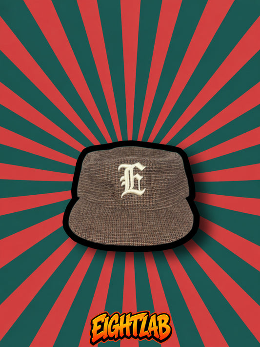 PILLBOX CAP BROWN